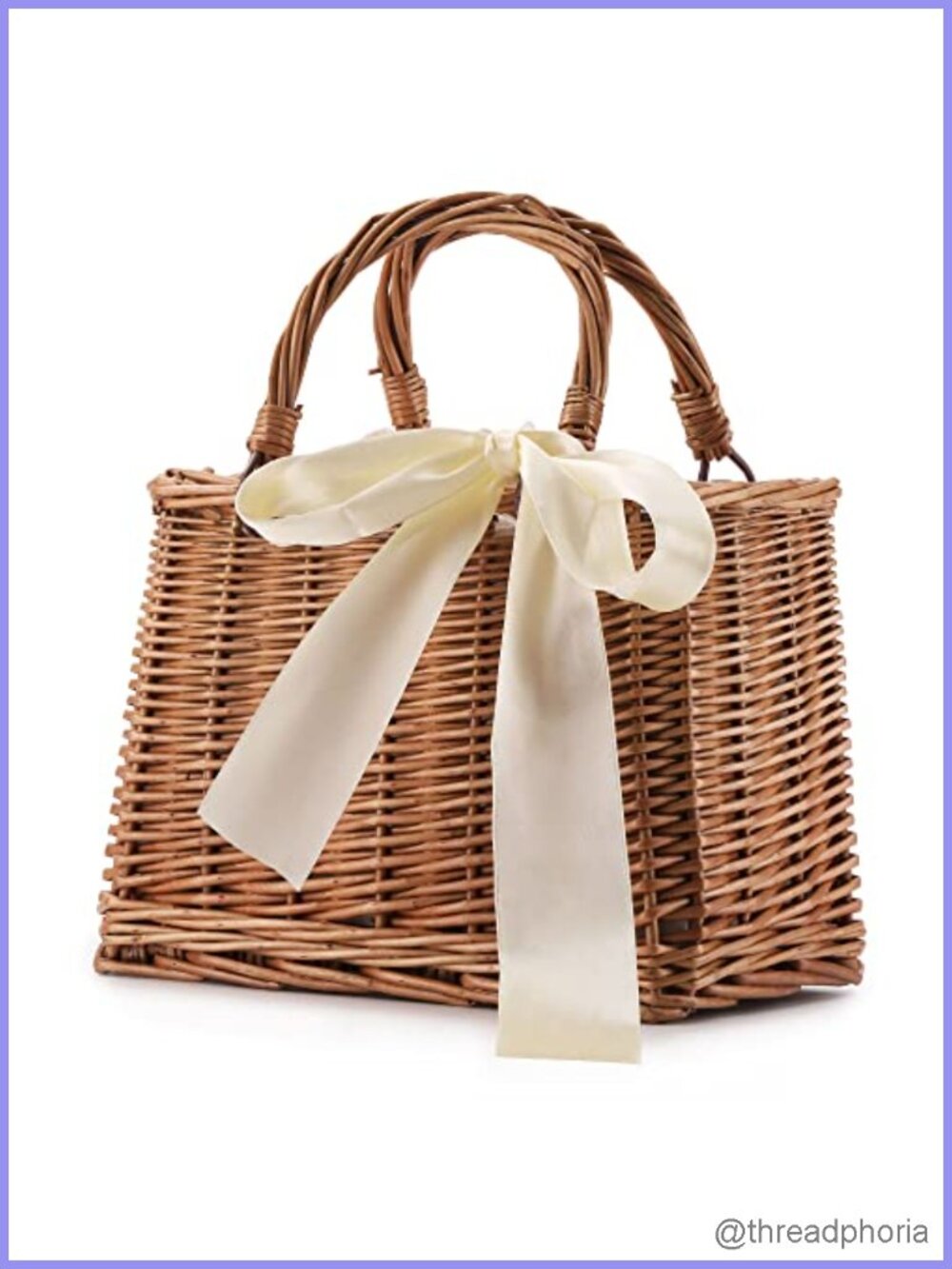 Rattan Woven Wicker Clutch Tote Hand-Knitted Summer Beach Bag